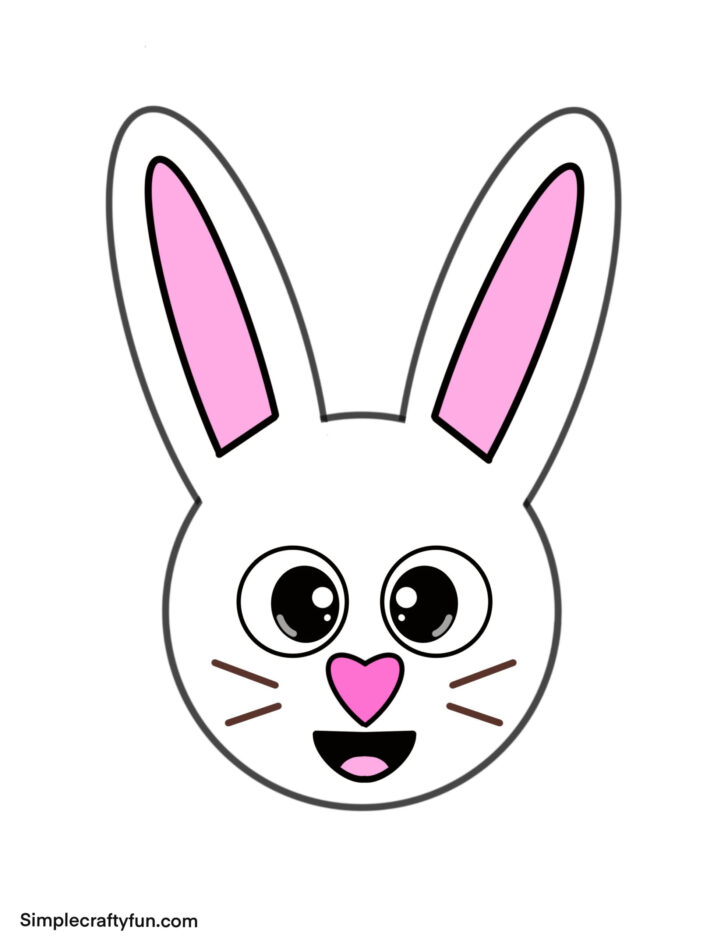 Free Printable Easter Bunny Face Templates
