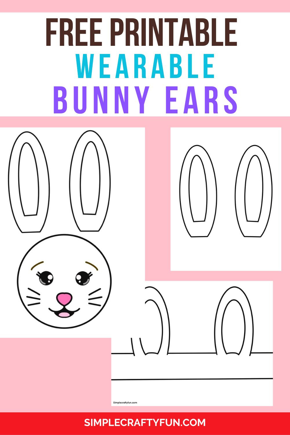 Free Printable Bunny Ears Craft - within Free Printable Bunny Ears Headband
