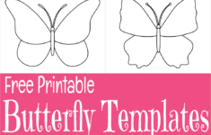 Free Printable Butterfly Templates &amp; Outlines pertaining to Free Printable Butterfly