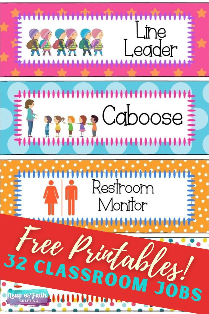 Free Printable Classroom Jobs Pdf To Use Now! with regard to Classroom Jobs Printables Free