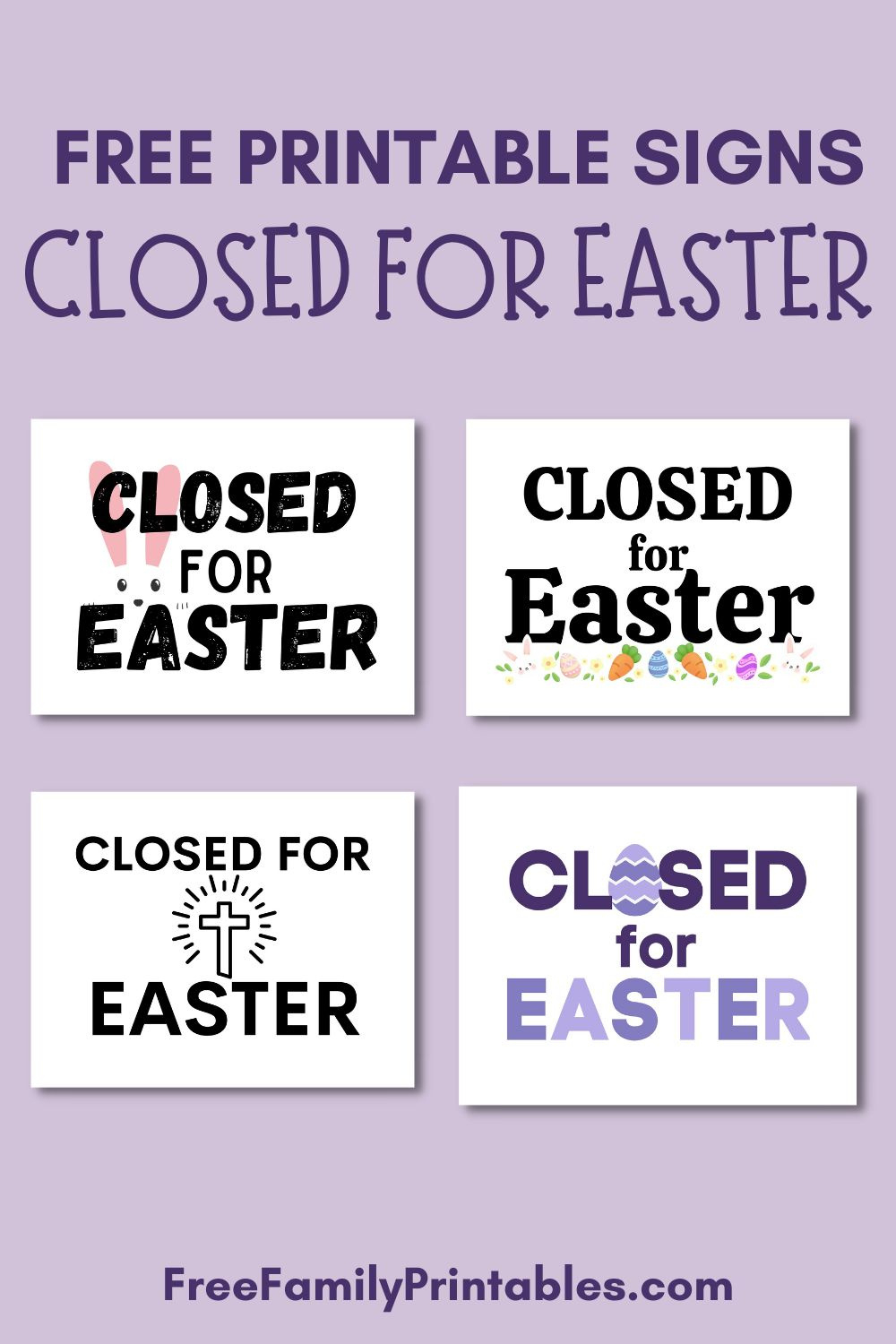 Free Printable Closed For Easter Sign - Making Frugal Fun regarding Free Printable Bedroom Door Signs Easter Theme