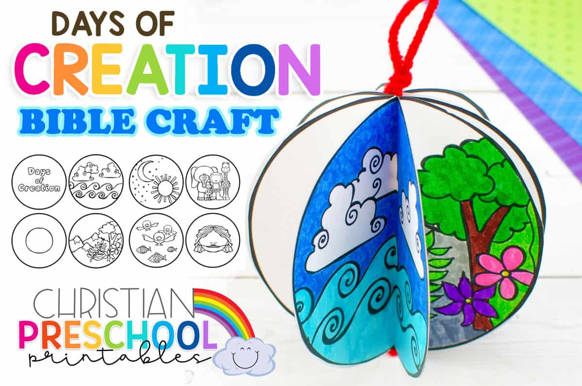 Free Printable Creation Craft For Kids - Christian Preschool intended for Days Of Creation Printables Free