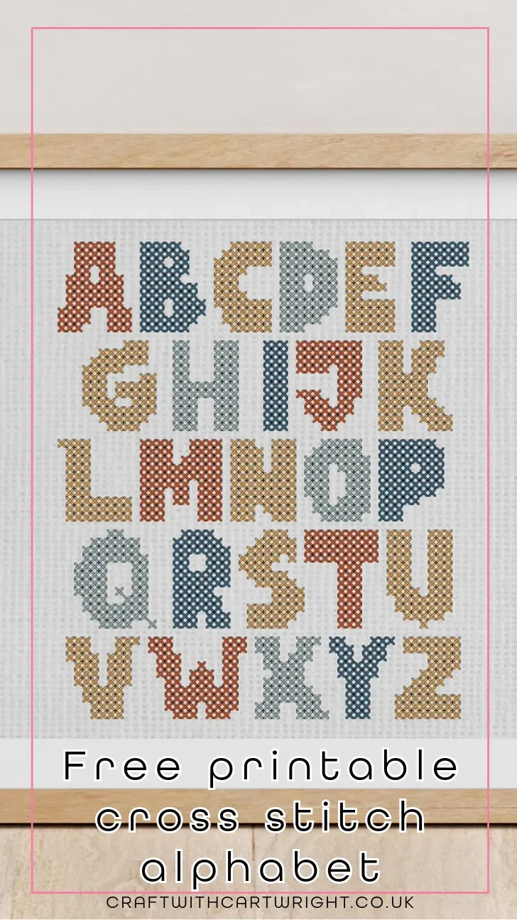 free printable cross stitch alphabet craft with cartwright pertaining to cross stitch alphabets free printable Free Printable Cross Stitch Alphabet - Craft With Cartwright pertaining to Cross Stitch Alphabets Free Printable