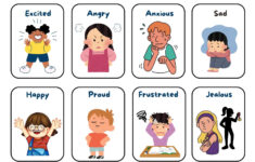 Free Printable Custom Emotions Flashcard Templates | Canva in Free Emoji Feelings Printable