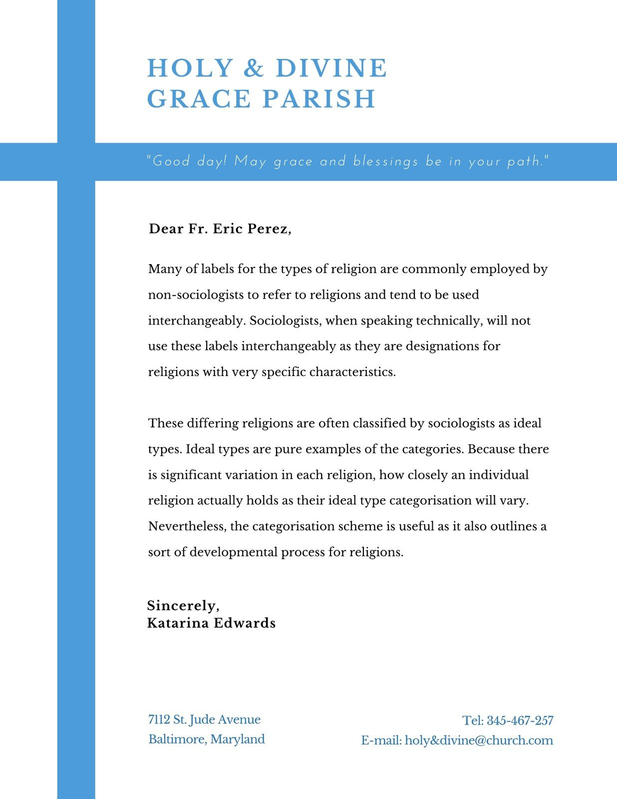 Free, Printable, Customizable Church Letterhead Templates | Canva in Free Church Letterhead Templates Word