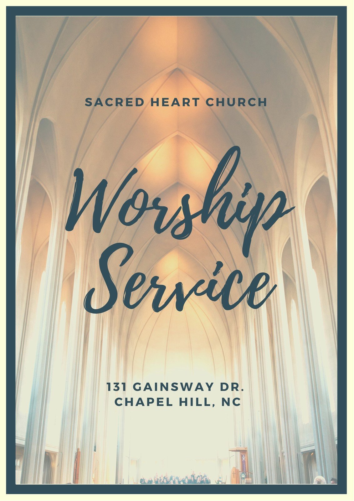 Free, Printable, Customizable Church Program Templates | Canva within Free Printable Church Bulletin Covers