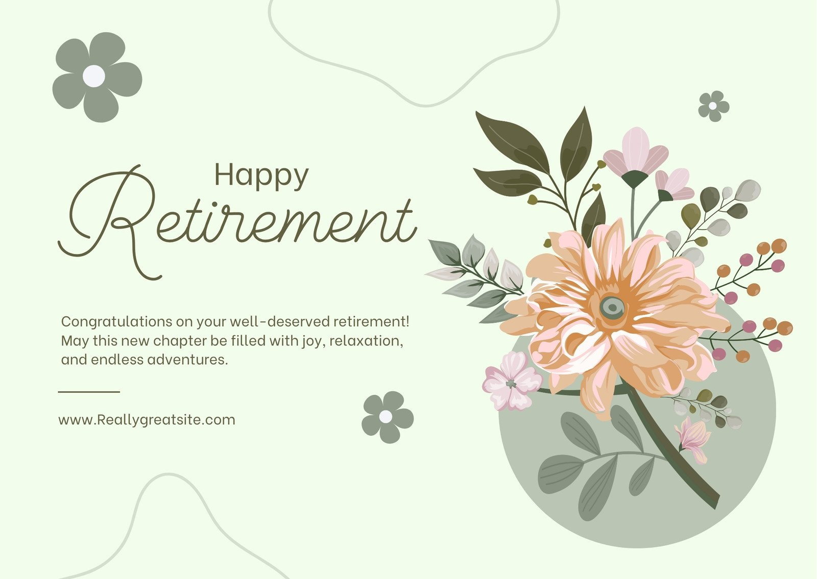 Free Printable, Customizable Retirement Card Templates | Canva pertaining to Happy Retirement Template Free