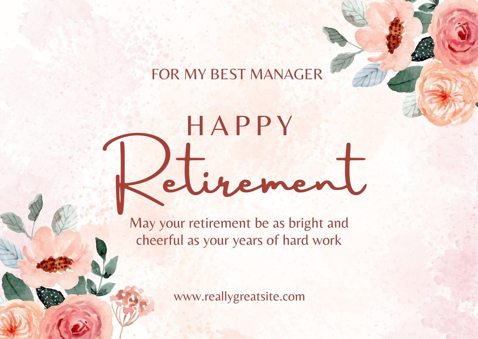 Free Printable, Customizable Retirement Card Templates | Canva throughout Happy Retirement Template Free