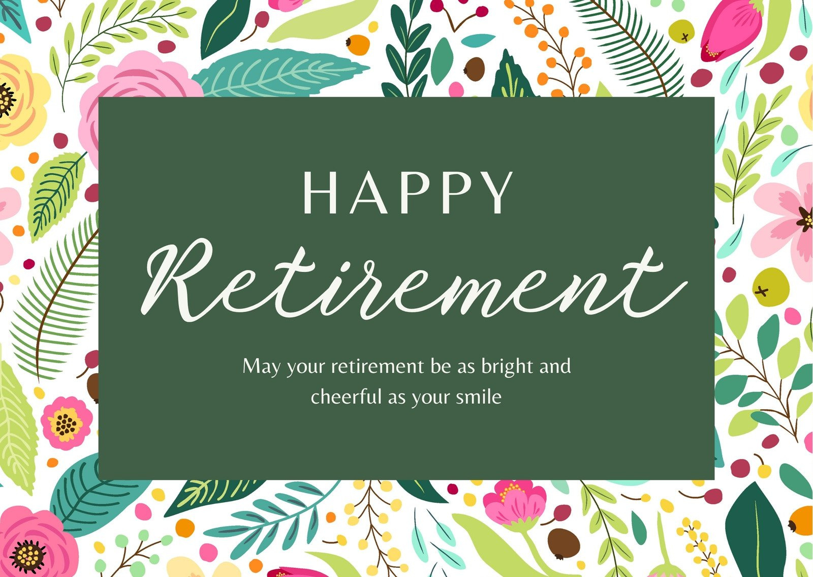 Free Printable, Customizable Retirement Card Templates | Canva with Happy Retirement Template Free