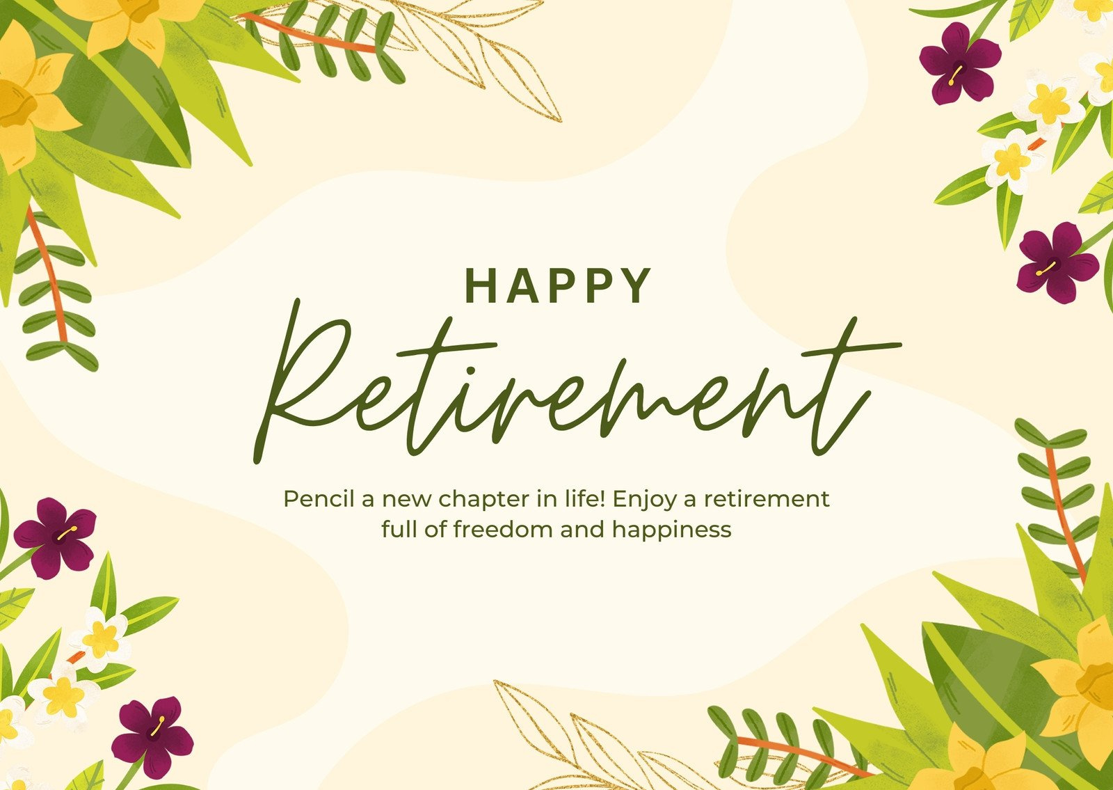 Free Printable, Customizable Retirement Card Templates | Canva with Happy Retirement Template Free