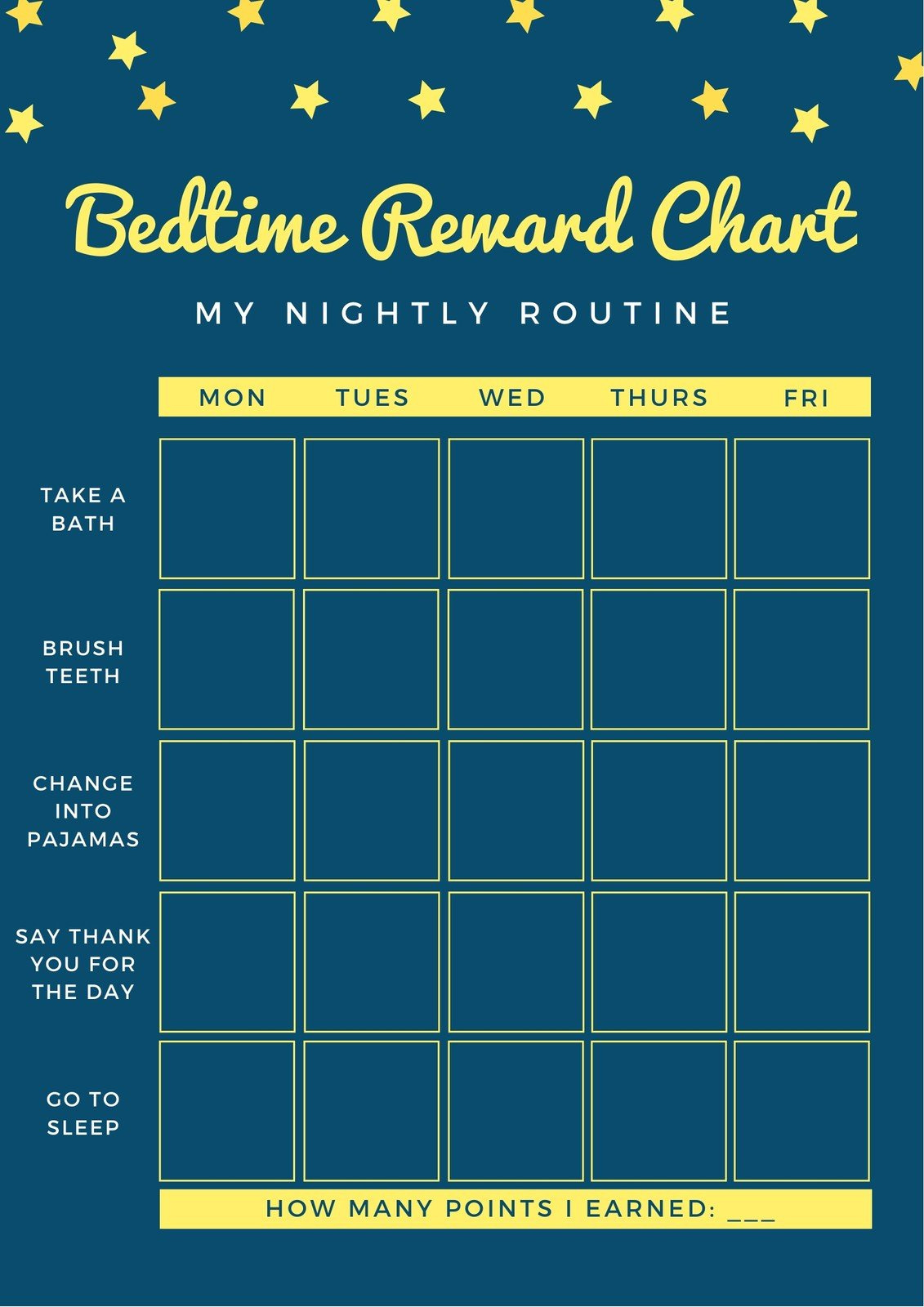 Free Printable, Customizable Reward Chart Poster Templates | Canva throughout Free Printable Behaviour Charts For Home