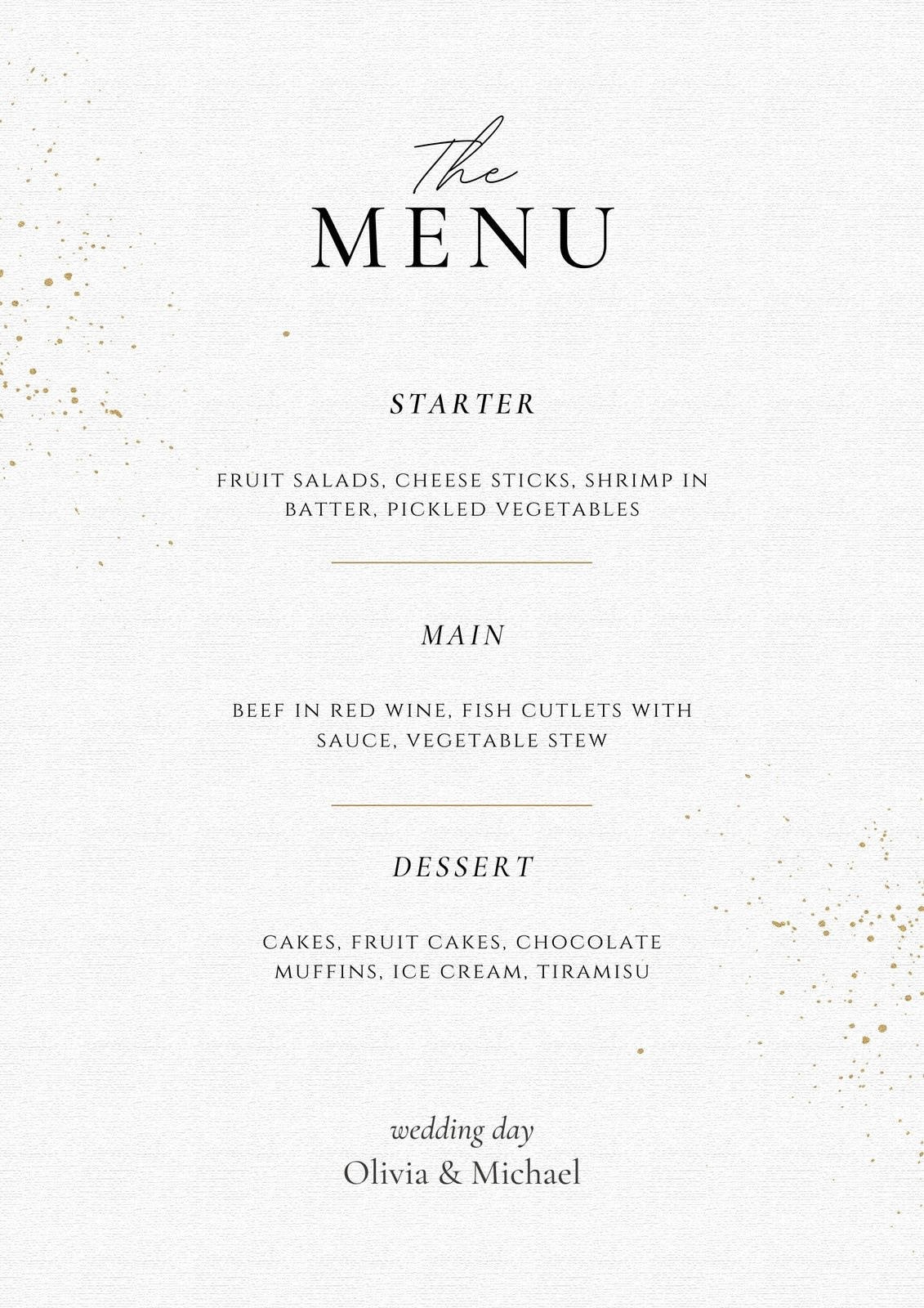 Free Printable, Customizable Wedding Menu Templates | Canva for Wedding Menu Template Free Download