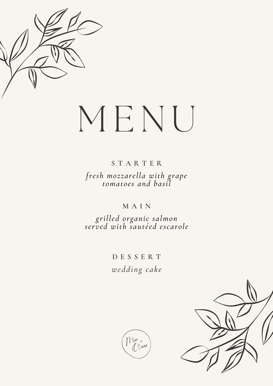 Free Printable, Customizable Wedding Menu Templates | Canva for Wedding Menu Template Free Download