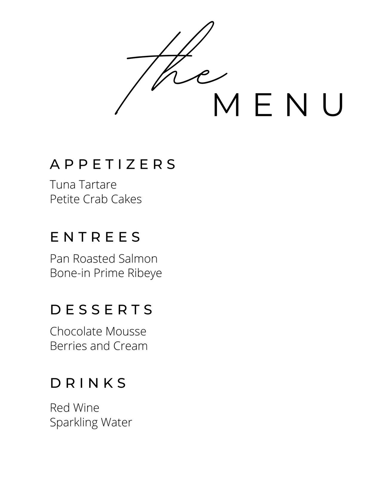 Free Printable, Customizable Wedding Menu Templates | Canva in Wedding Menu Template Free Download