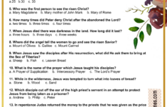 Free Printable Easter Bible Trivia Quiz With Answer Key in Free Printable Easter Trivia With Answers