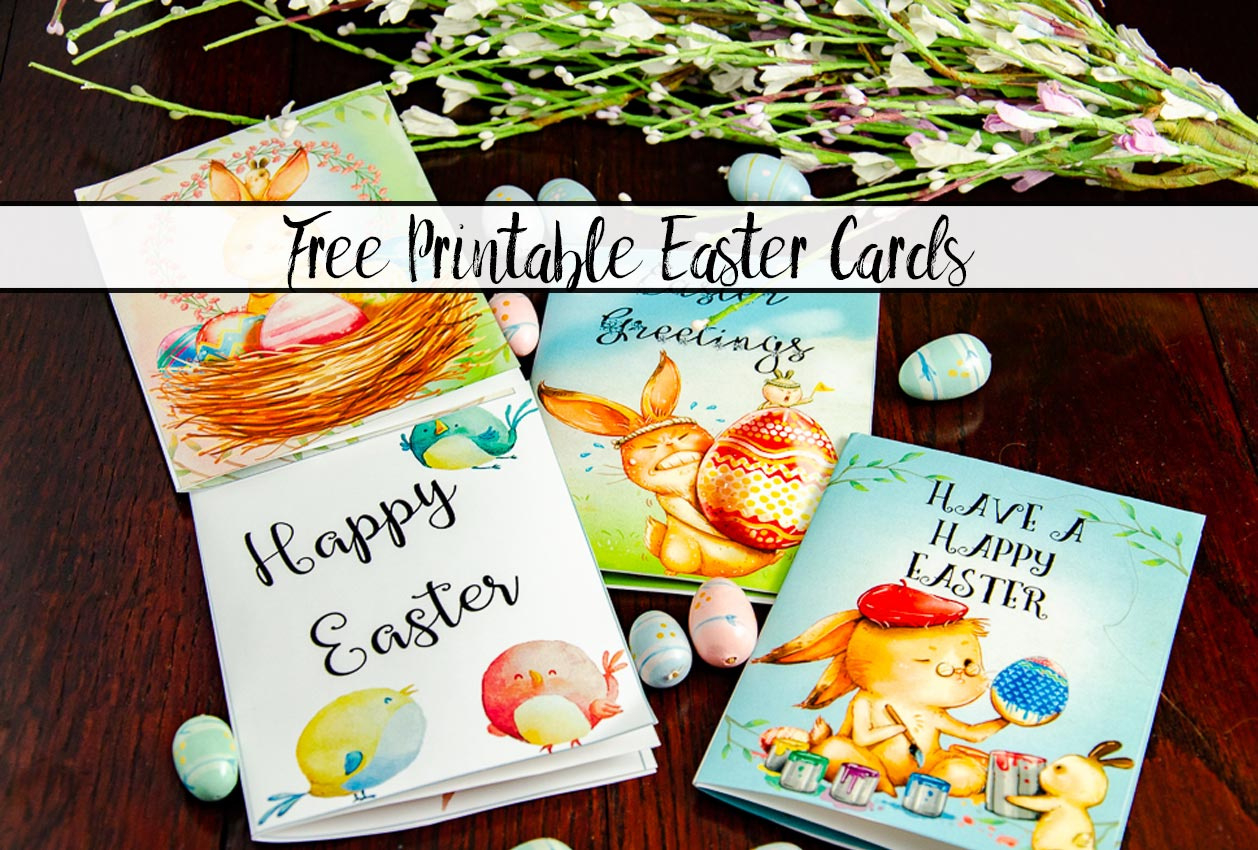 Free Printable Easter Cards: 4 Adorable Designs with regard to Free Printable Easter Cards For Daughter