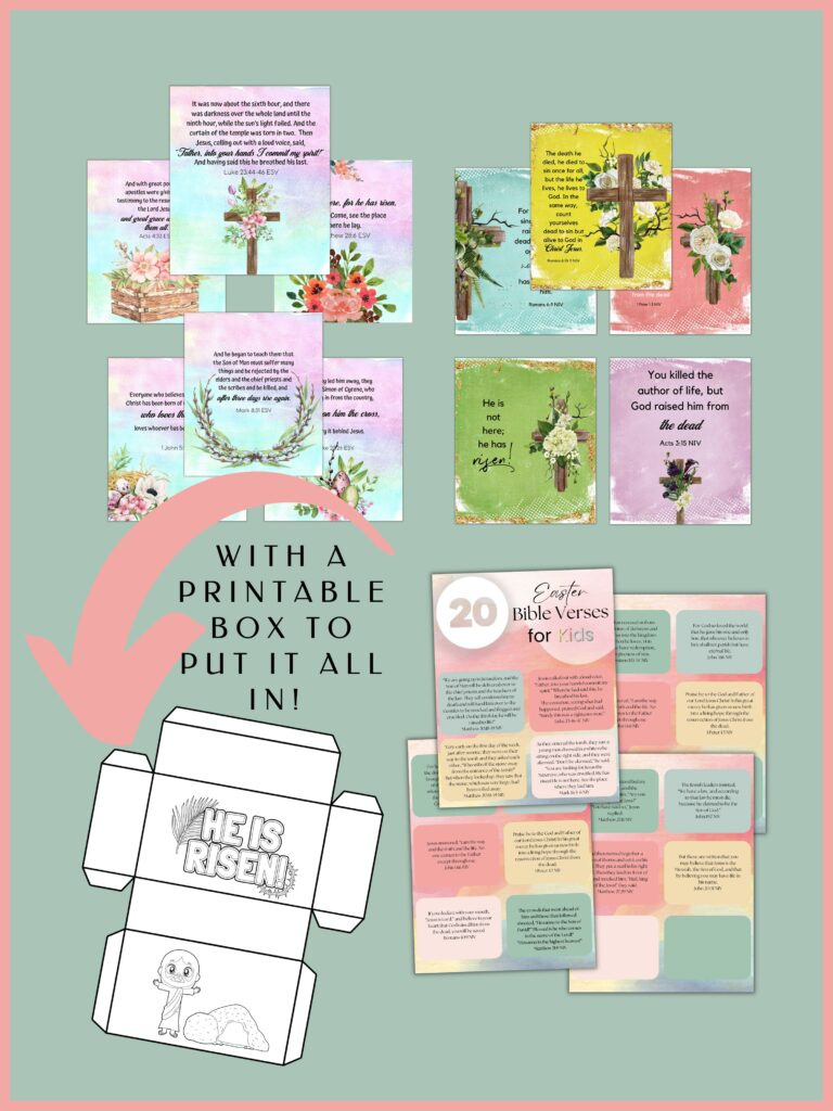 Free Printable Easter Memory Verses | Healing Home inside Free Printable Easter Cards For Deceased Wife