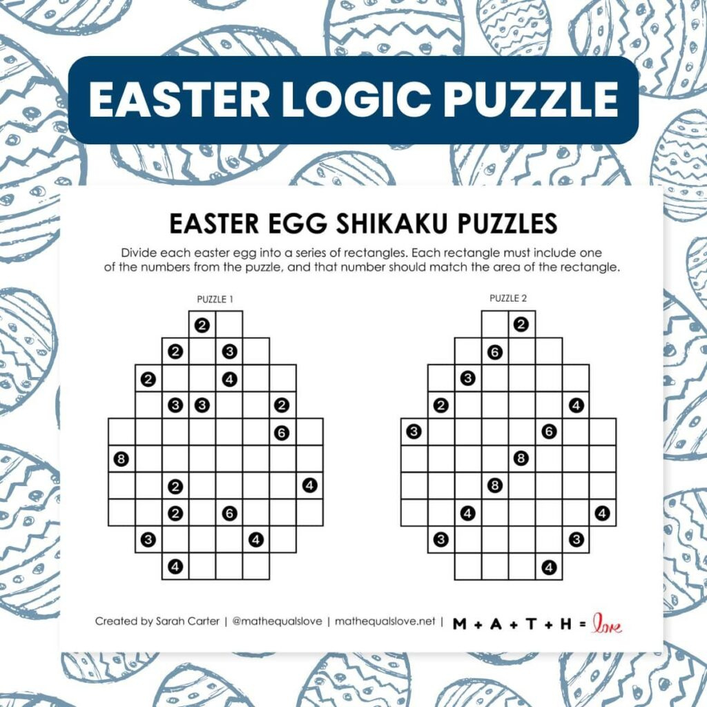 Free Printable Easter Puzzles (Pdf Downloads) intended for Free Printable Easter Logic Puzzle