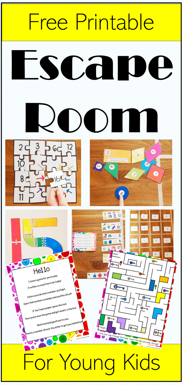 Free Printable Escape Room For Young Kids - pertaining to Free Printable Escape Room Puzzles