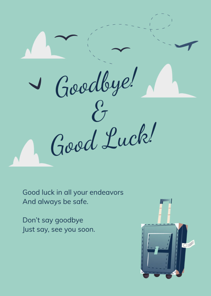 Free Printable Farewell Cards