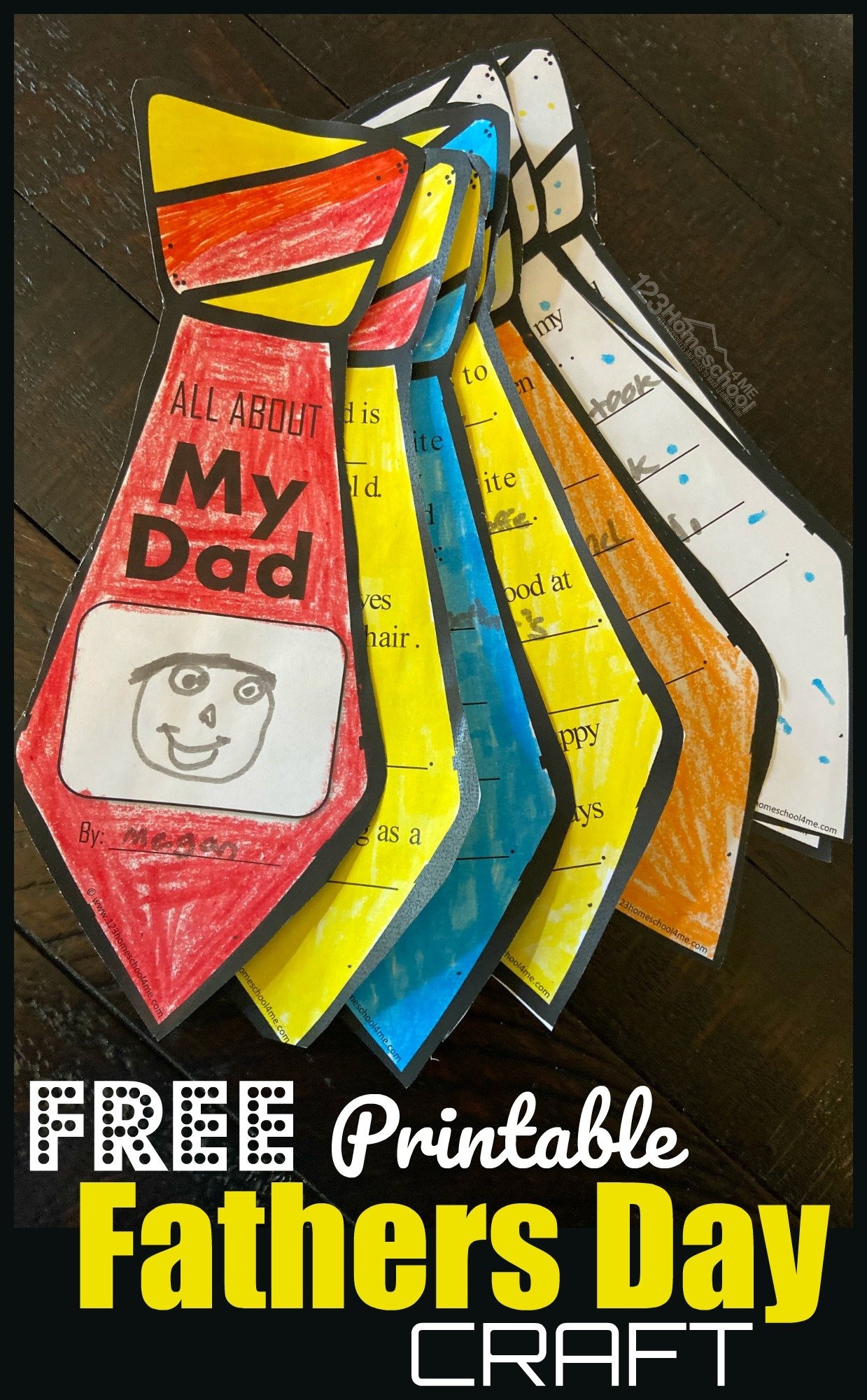 Free Printable Fathers Day Craft intended for Free Printable Preschool Fathers Day Crafts