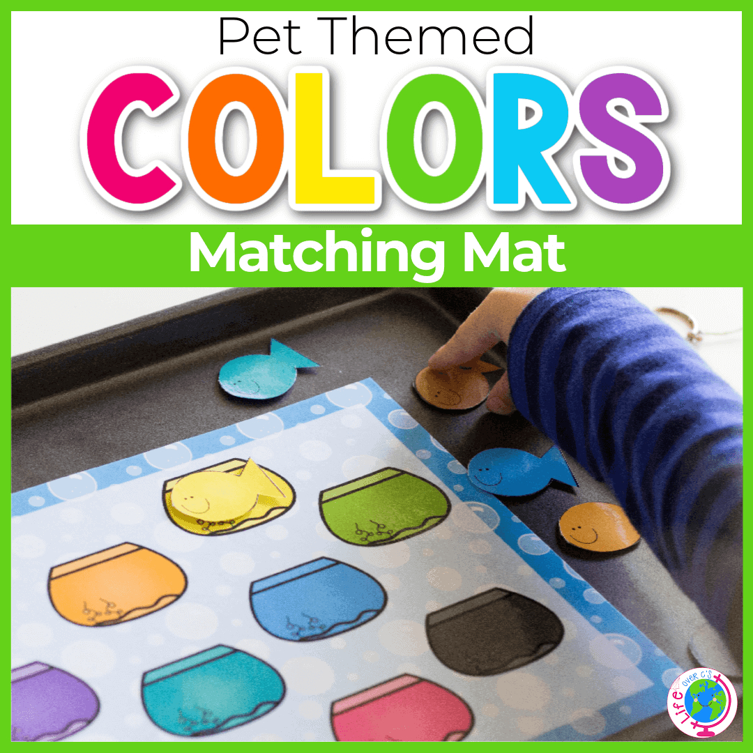 Free Printable Fishbowl Color Matching Activity with Free Color Matching Printables