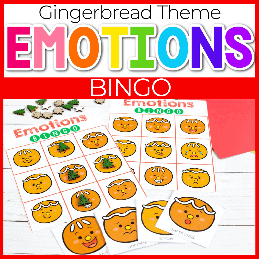 Free Printable Gingerbread Emotions Bingo Game with regard to Emotions Bingo Free Printable