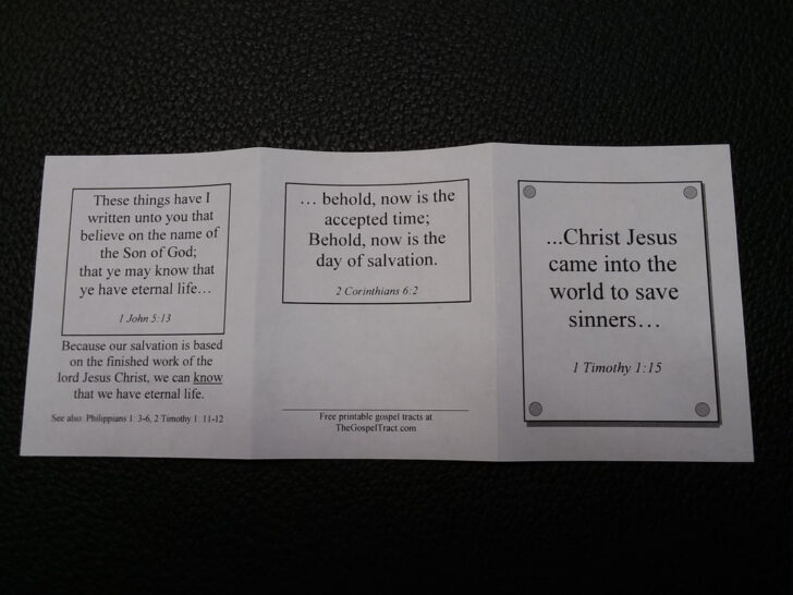 Free Printable Tracts