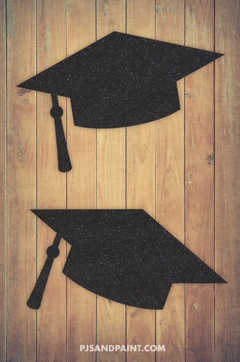 Free Printable Graduation Cap Template - 2 Sizes - Pjs And Paint intended for Graduation Cap Template Free Download