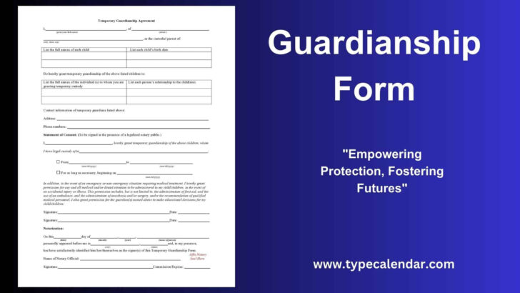 Free Printable Guardianship Forms