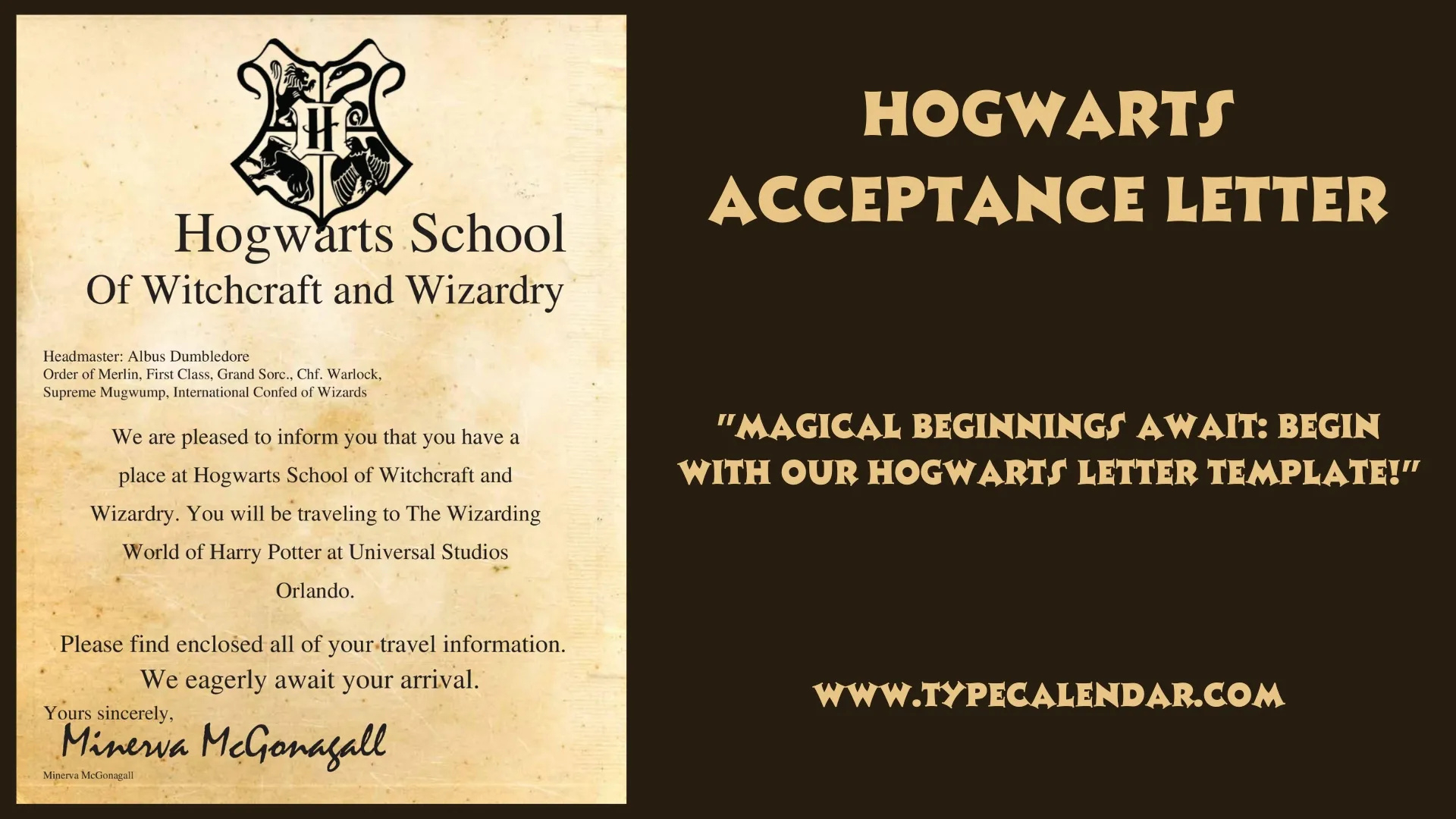 Free Printable Harry Potter Hogwarts Acceptance Letter Templates with Harry Potter Hogwarts Acceptance Letter Printable Free