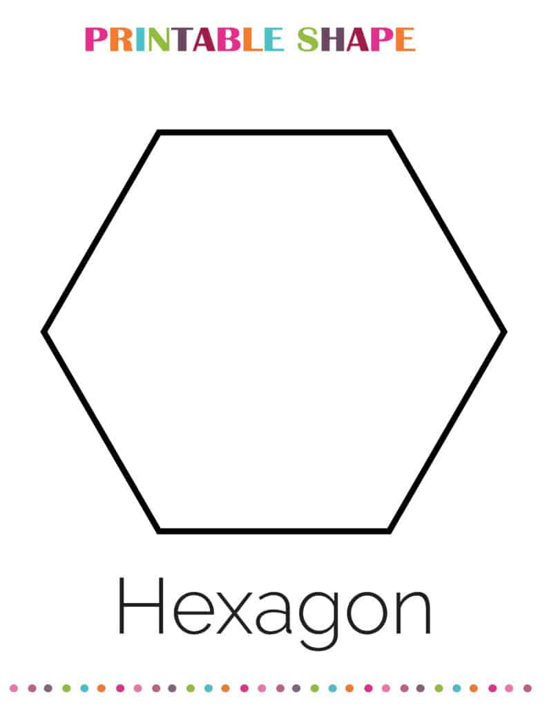 Free Printable Hexagon Shape within Free Printable Hexagon Shapes