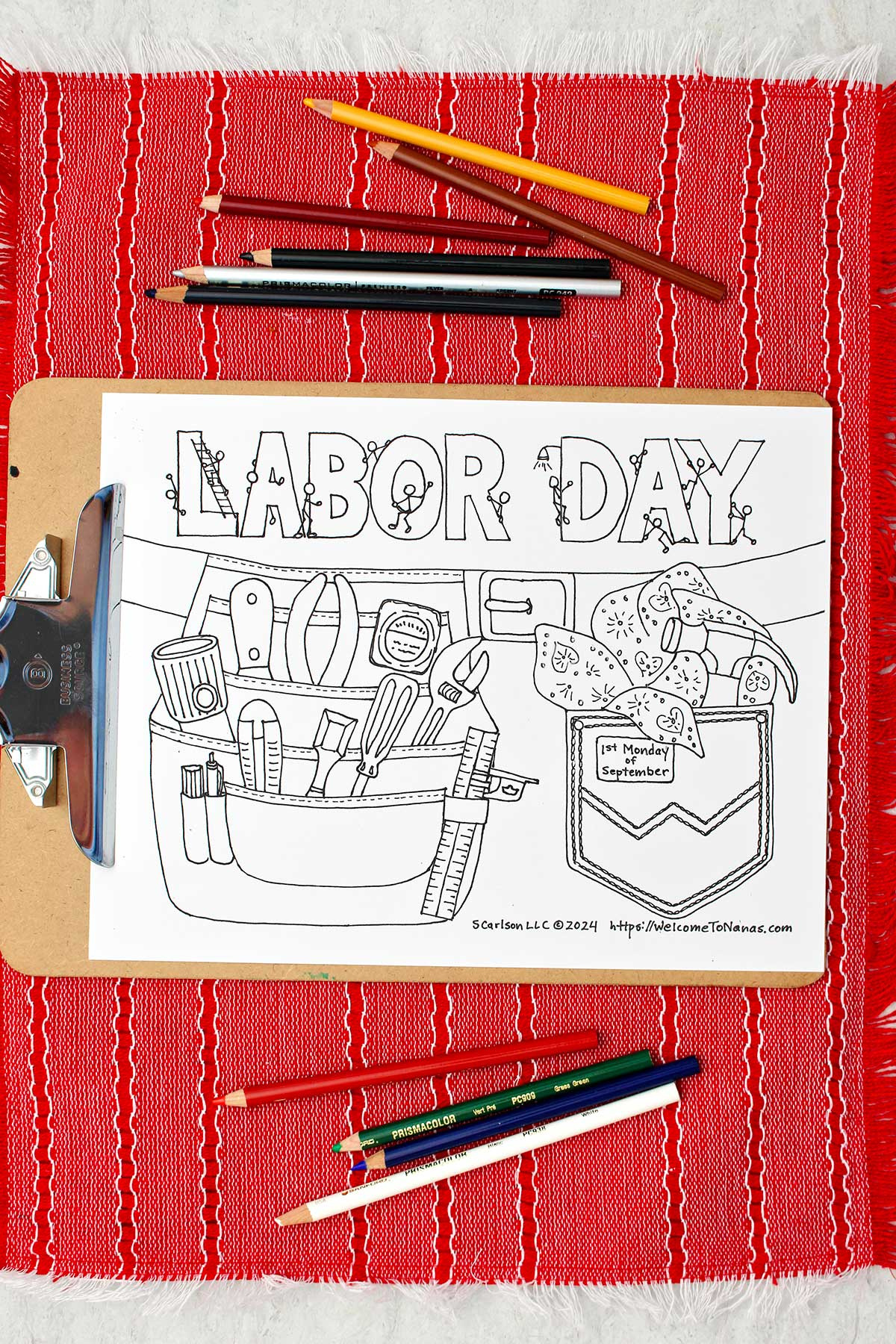Free Printable Labor Day Coloring Page | Welcome To Nana&amp;#039;S throughout Free Printable Labor Day Activities