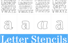 Free Printable Letter Stencils For Crafts regarding Big Letter Stencils Free Printable