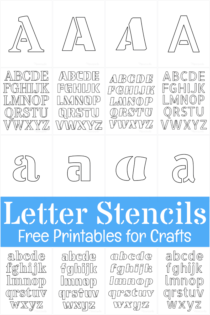Free Printable Letter Stencils For Crafts with Downloadable Free Printable Letter Stencils
