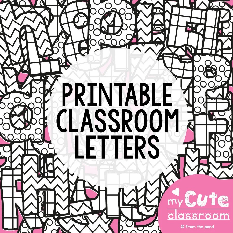 Free Printable Letters For Bulletin Board - Printable Party Favors inside Downloadable Free Printable Bulletin Board Letters