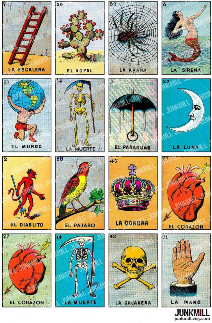 Printable Loteria Game Cards