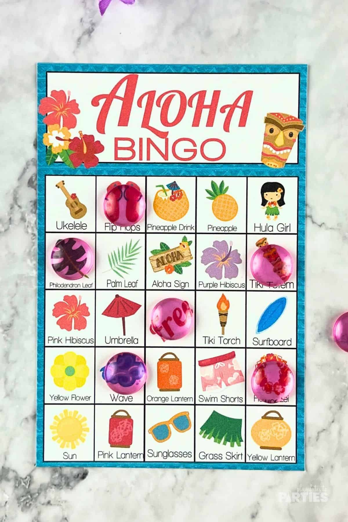 Free Printable Luau Bingo Cards with regard to Free Printable Hawaiian Bingo Cards