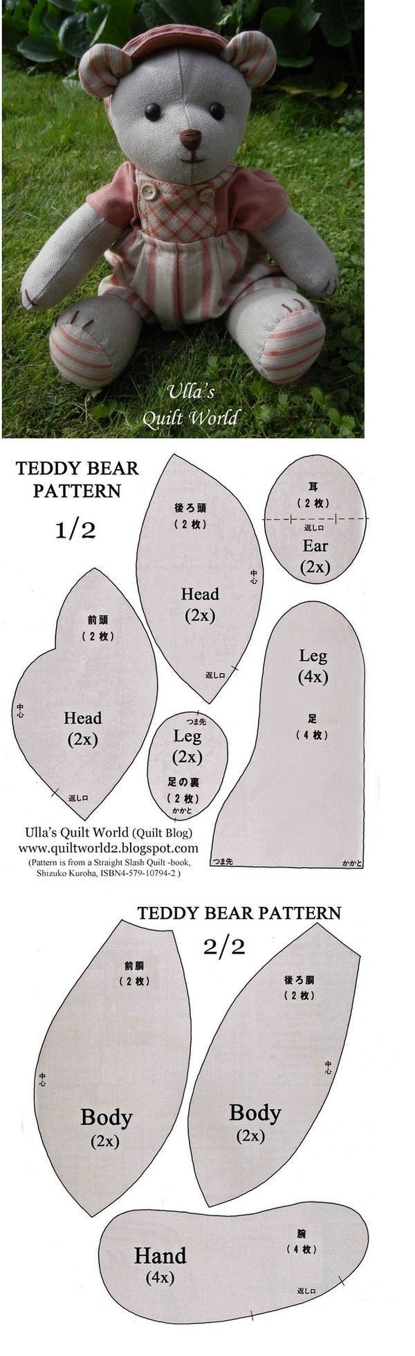 Free Printable Memory Bear Patterns : Memory Bear Pattern Free inside Bear Pattern Printable Free