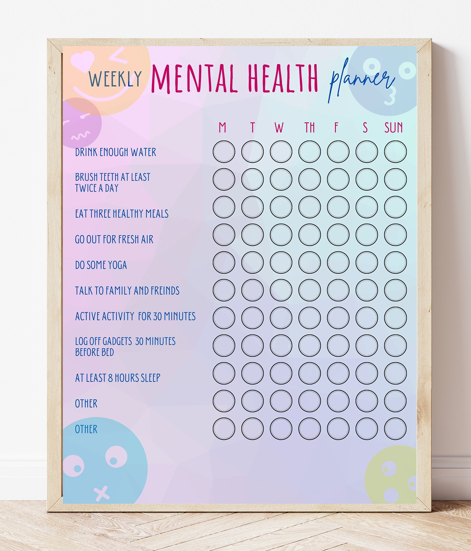 Free Printable Mental Health Planner - Sweet Pea in Free Mental Health Printables