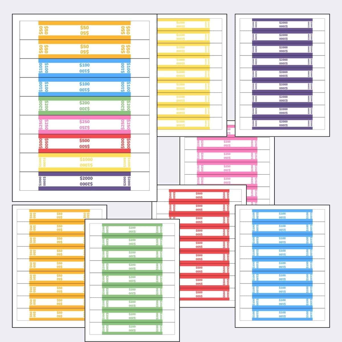 Free Printable Money Bands For Organizing Bills with regard to Free Printable Money Bands