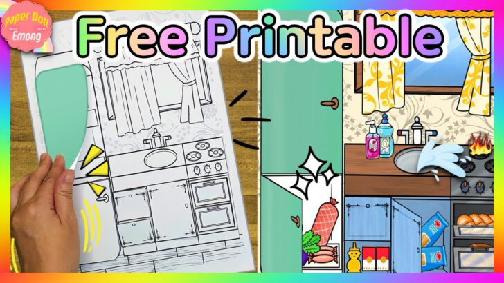 Free Paper Dollhouse Printables