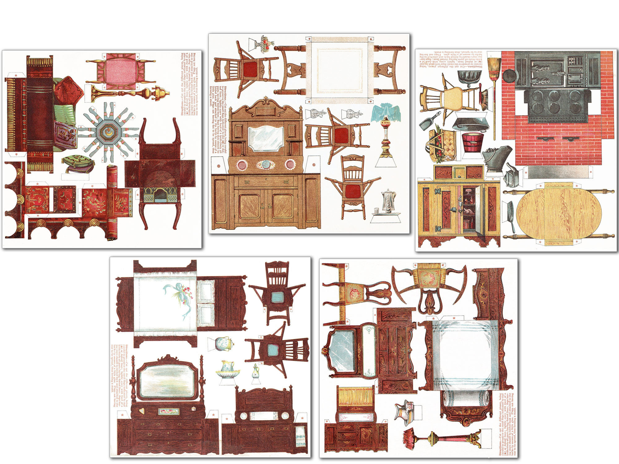 Free Printable Paper Dollhouse Furniture Clearance throughout Free Printable Dollhouse Furniture Patterns