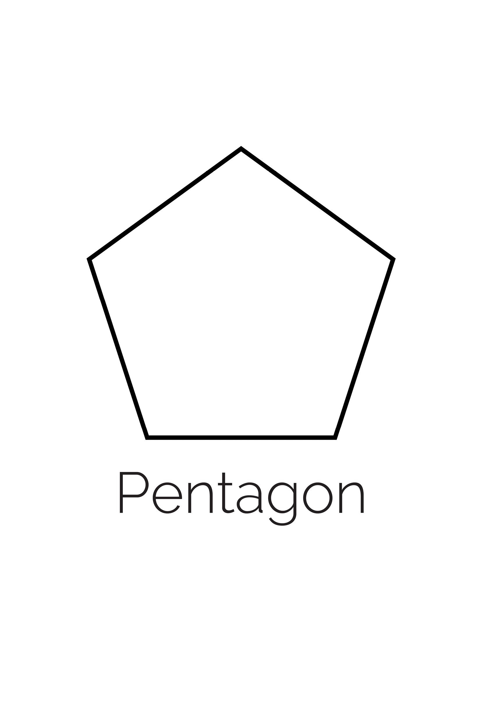 Free Printable Pentagon Shape pertaining to Free Printable Hexagon Shapes