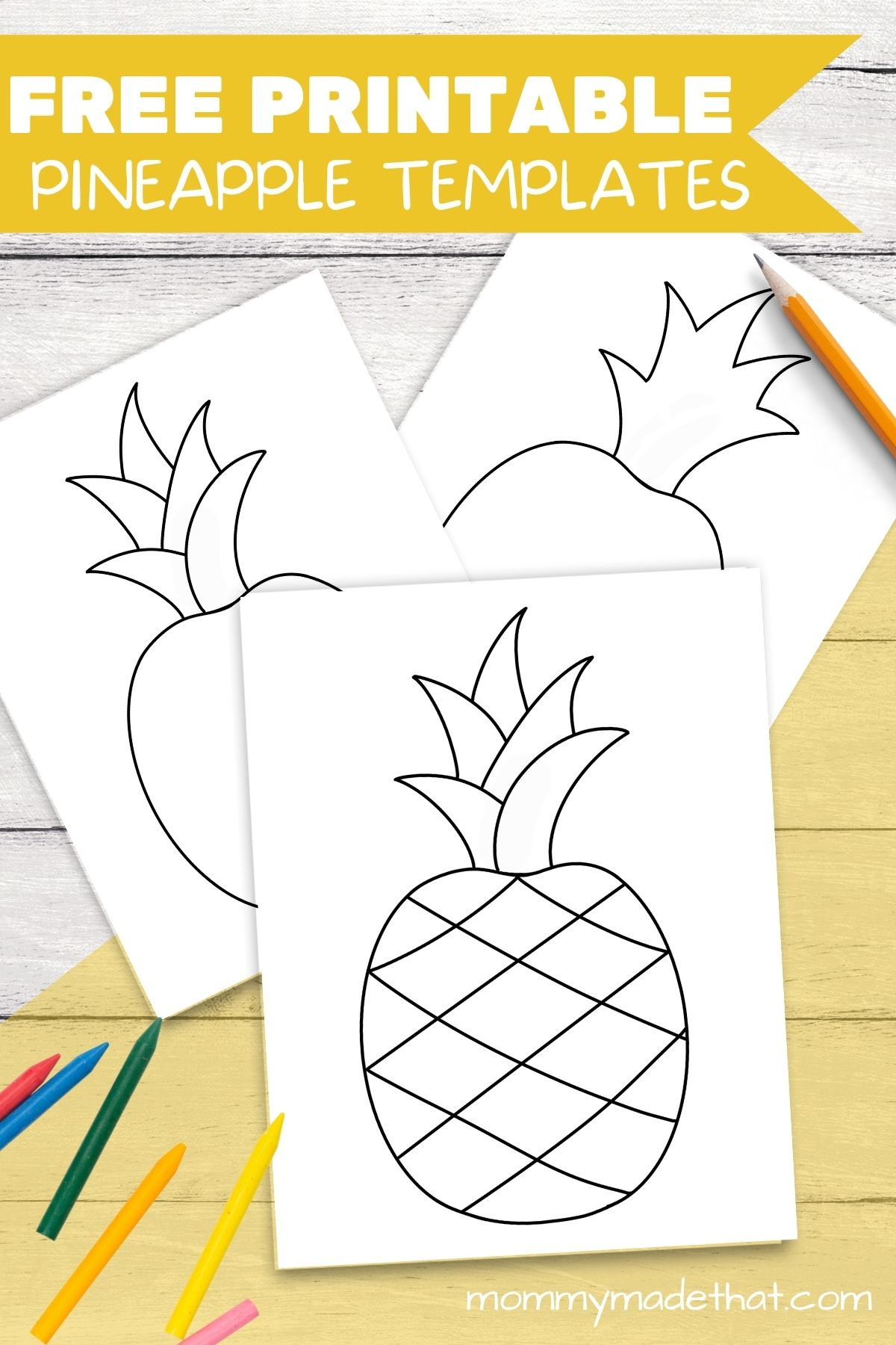 Free Printable Pineapple Templates &amp;amp; Outlines with Free Printable Pineapple