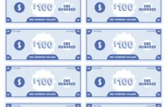 Free Printable Play Money For Kids – Favorite Printables for Free Printable 100 Dollar Bill