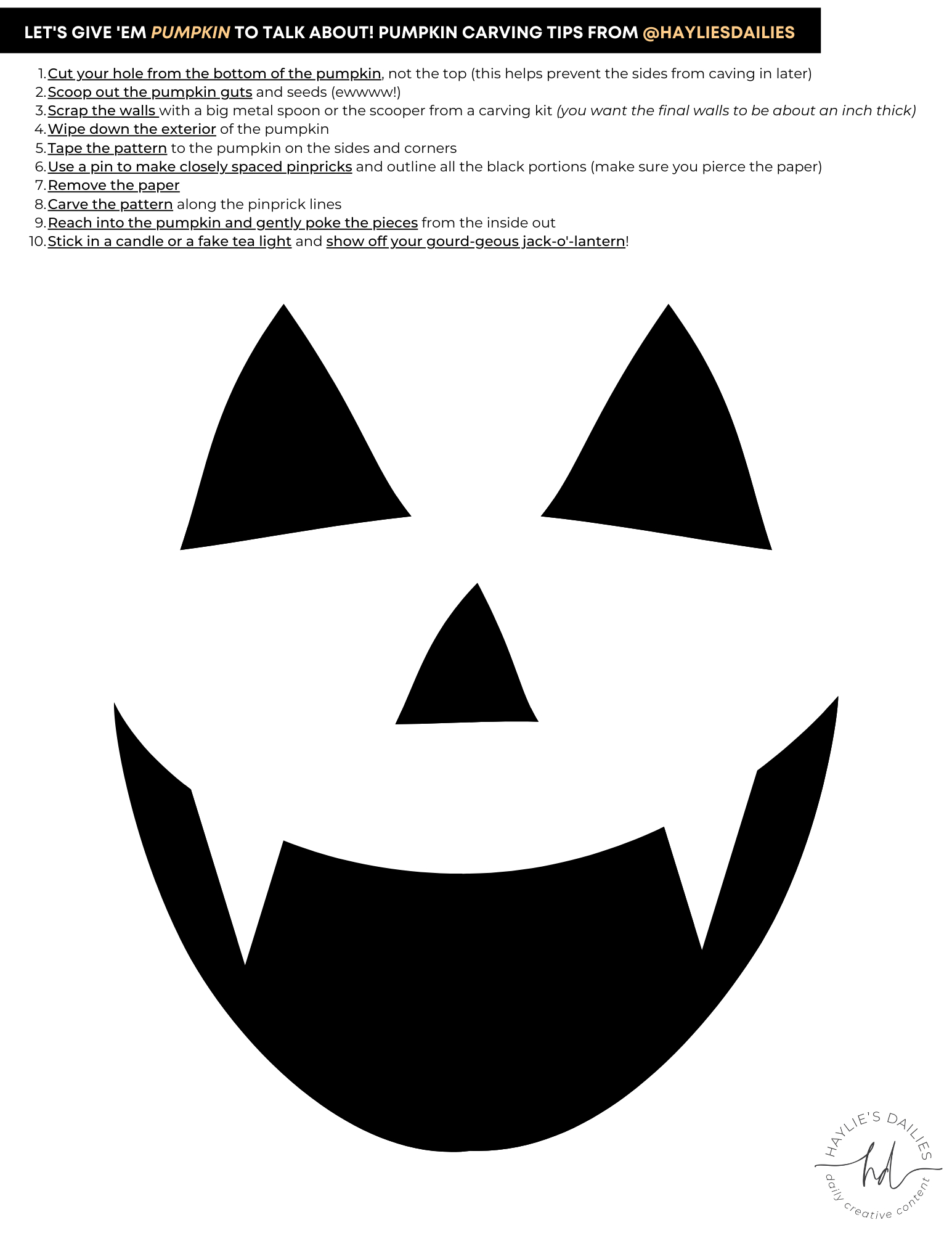 Free Printable Pumpkin Carving Patterns For The Most Boo-Tiful intended for Pumpkin Faces Free Printable