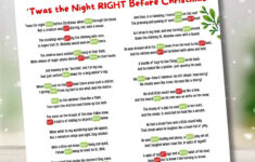 Free Printable Right Left Christmas Game Story – Aubree Originals regarding Free Printable White Elephant Numbers List