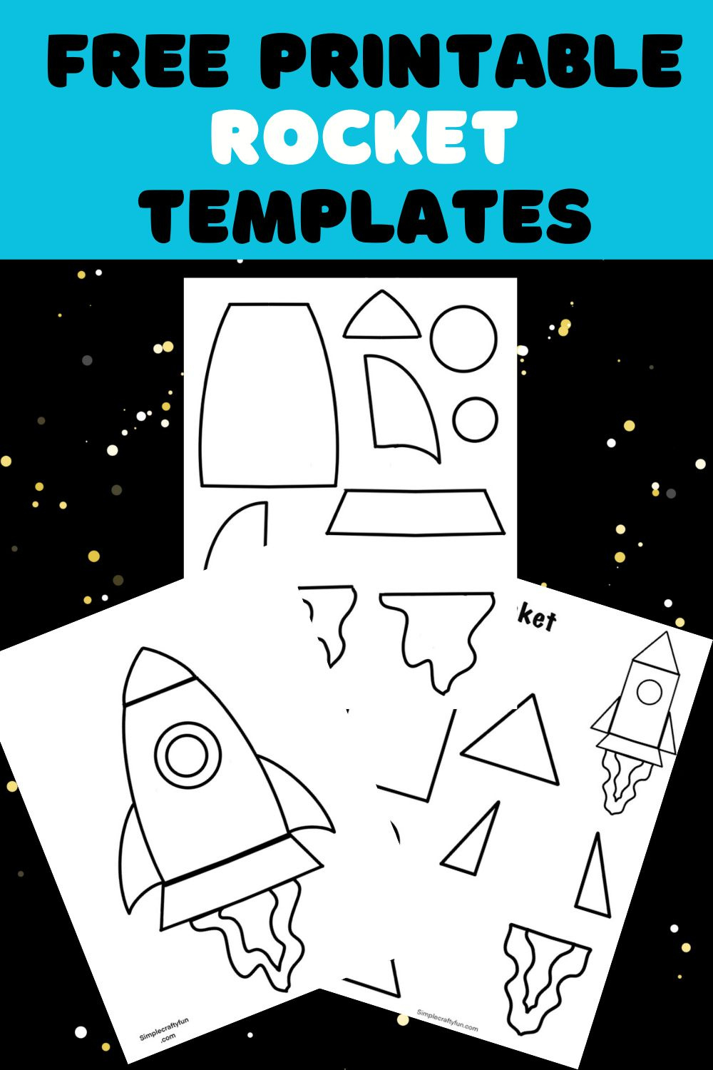 Free Printable Rocket Ship Template - within Free Printable Rocket Ship Templates