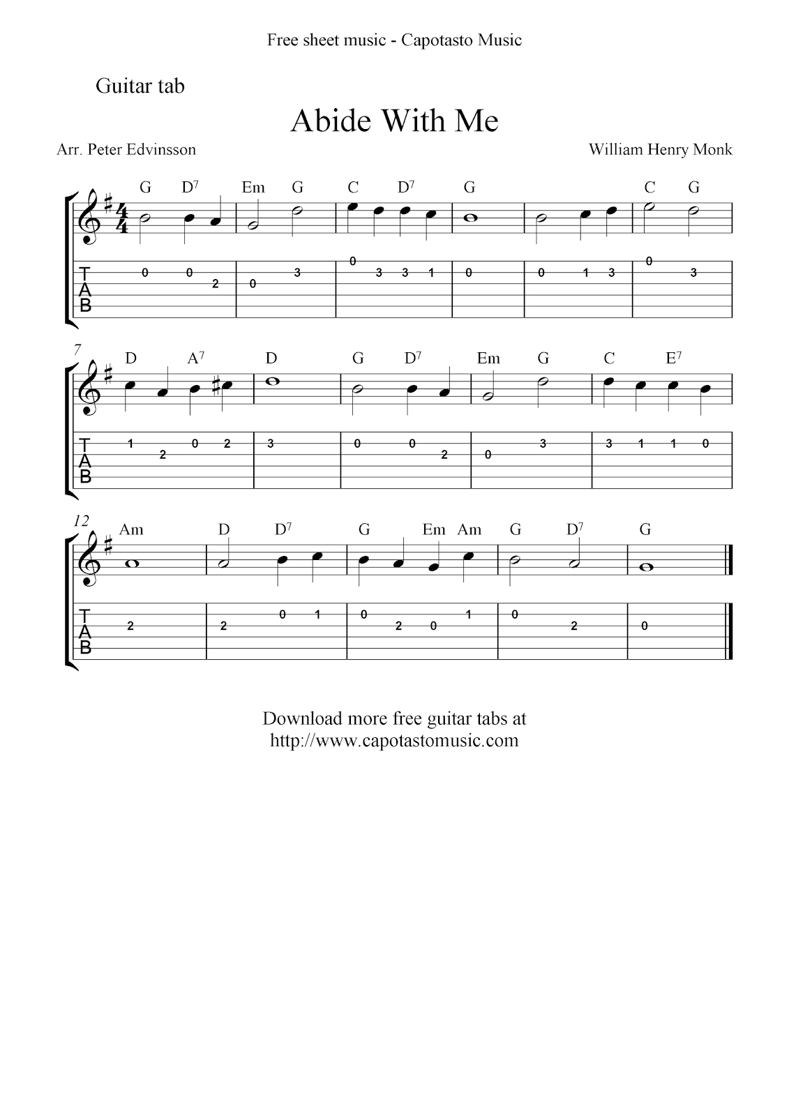 Free Printable Sheet Music For Guitar pertaining to Beginner Free Guitar Sheet Music For Popular Songs Printable